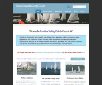 Carolinasailingclub.org(Carolina Sailing Club) Screenshot