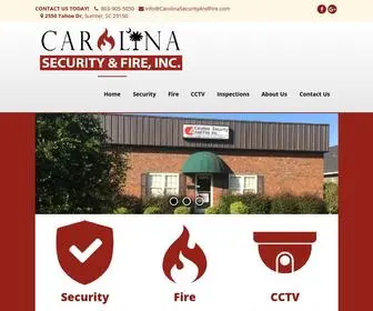 Carolinasecurityandfire.com(Fire system inspections) Screenshot