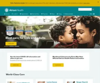 Carolinashealthcare.org(Atrium Health) Screenshot