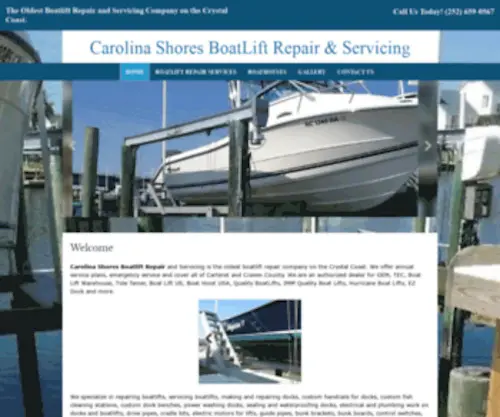 Carolinashoresmhc.com(Boatlift Repair) Screenshot