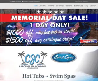 Carolinaspaguy.com(Carolina Spa Company) Screenshot