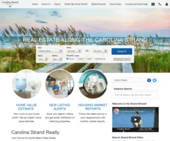 Carolinastrandrealty.com(Carolina Strand Realty) Screenshot