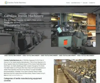 Carolinatextile.com(Carolina Textile Machinery) Screenshot