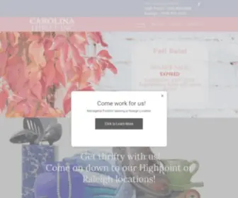 Carolinathriftinc.com(Carolina Thrift Inc) Screenshot