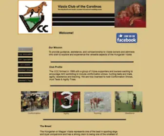 Carolinavizsla.org(VCC Home) Screenshot