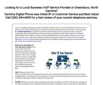 Carolinavoip.com(Cloud-Based Telephone Services in Greensboro NC) Screenshot
