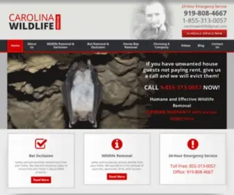 Carolinawildliferemoval.com(Wildlife Removing Company) Screenshot