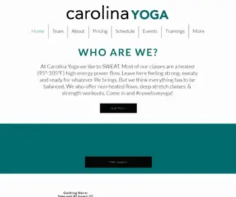 Carolinayoga.com(Yoga Studio Charlotte) Screenshot