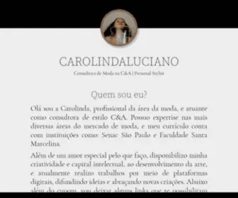 Carolindaluciano.com.br(Cupom de desconto C&amp;A) Screenshot