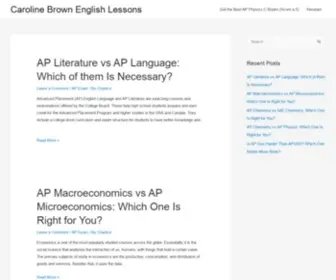 Carolinebrownenglishlessons.com(Caroline Brown English Lessons) Screenshot