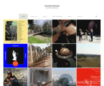 Carolinedevine.co.uk(Sound artist and composer) Screenshot