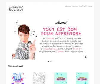 Carolineguillot.com(Graphiste web/print) Screenshot