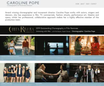 Carolinepope.com(Caroline Pope) Screenshot