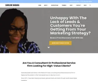 Carolinewabara.com(Lagos Full Service Digital Marketing Agency) Screenshot