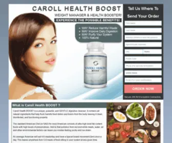 Carollhealthfit.com(Caroll Health BOOST) Screenshot