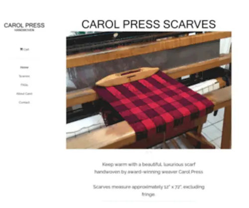 Carolpressscarves.com(Carol Press Scarves) Screenshot