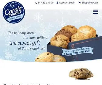 Carolscookies.com(All-Natural, Handmade, Gourmet Cookies) Screenshot