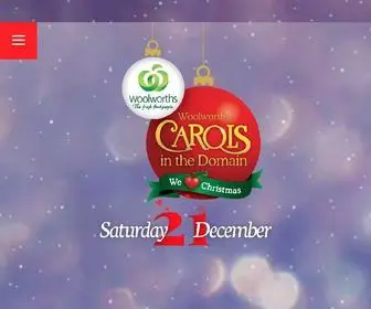 CarolsintheDomain.com(Carols in the Domain) Screenshot