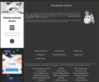Carols.org.uk(CHRISTMAS CAROLS and SONGS) Screenshot