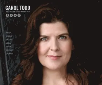 Caroltoddactress.com(Carol Todd Actor) Screenshot