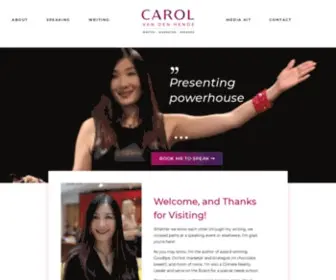 Carolvandenhende.com(Carol Van Den Hende) Screenshot