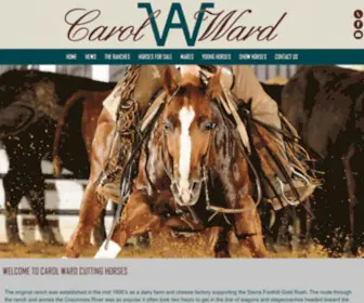 Carolwardcuttinghorses.com(Carolwardcuttinghorses) Screenshot