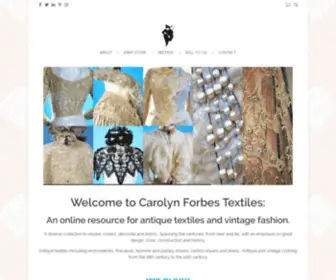 Carolynforbestextiles.com(  Welcome to Carolyn Forbes Textiles) Screenshot