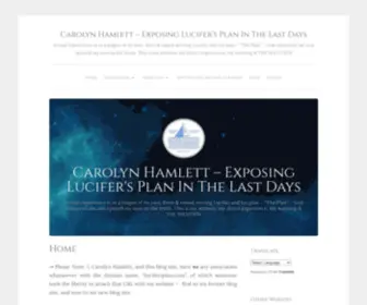 Carolynhamlettexposinglucifersplaninthelastdays.com(Carolyn Hamlett) Screenshot