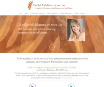 Carolynmcmanus.com(Public and professional mindfulness training) Screenshot