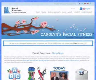Carolynsfacialfitness.com(Facial Exercises by Carolyn's Facial Fitness) Screenshot