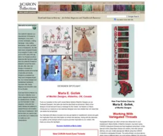 Caron-Net.com(Online Magazine and Needlework Resources) Screenshot