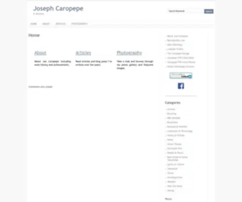 Caropepe.com(Joseph Caropepe) Screenshot
