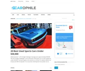 Carophile.org(Homepage) Screenshot