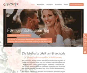 Carousello-Brautmoden.de(Brautkleider, Anzüge & Accessoires) Screenshot