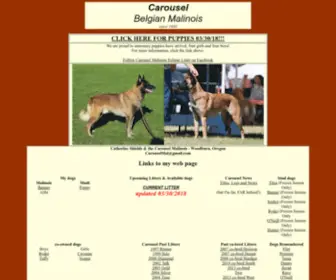 Carouselmalinois.com(Carousel Belgian Malinois) Screenshot