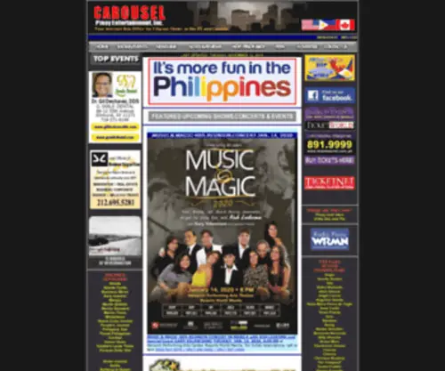 Carouselpinoy.com(Carousel Pinoy Entertainment) Screenshot