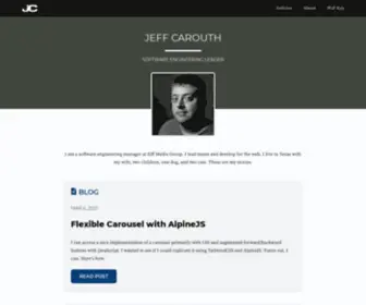 Carouth.com(Jeff Carouth) Screenshot