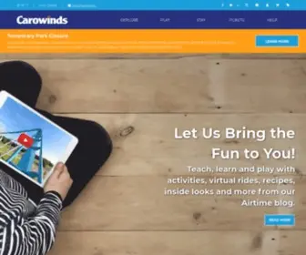 Carowinds.com(Amusement Parks in Charlotte) Screenshot