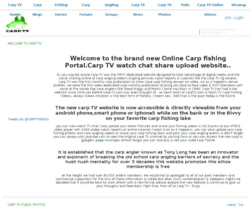 Carp.tv(Carp TV Online angling videos & Fishing Forum) Screenshot