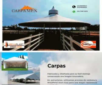 Carpamex.com.mx(Venta de carpas) Screenshot