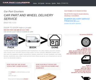 Carpartcouriers.co.uk(Car Part Couriers bumper boot wing tailgate door bonnet panel wheel delivery service) Screenshot