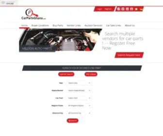 Carpartsghana.com(Car Parts Nigeria) Screenshot