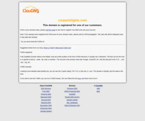 Carpartslights.com(FQDN) Screenshot