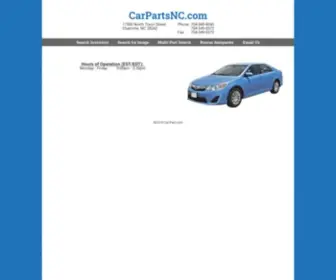 Carpartsnc.com(Charlotte, NC) Screenshot