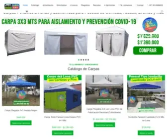Carpascali.com(Venta de Carpas Toldos Parasoles en Cali) Screenshot