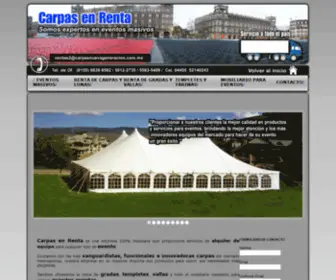 Carpasenrenta.com.mx(RENTA DE CARPAS) Screenshot