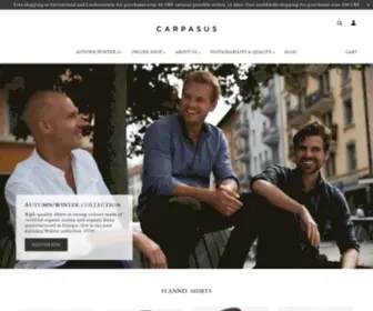 Carpasus.com(Sustainable Shirts for Men) Screenshot