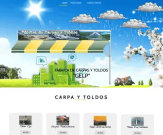 Carpasytoldosgelp.com.pe(Fábrica de Carpas y Toldos GELP) Screenshot