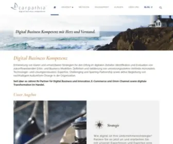 Carpathia.ch(Digital-Business, E-Commerce, Cross-Channel und Digital Transformation Kompetenz) Screenshot