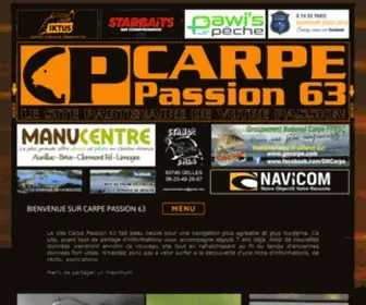 Carpe-Passion63.com( ACCUEIL) Screenshot